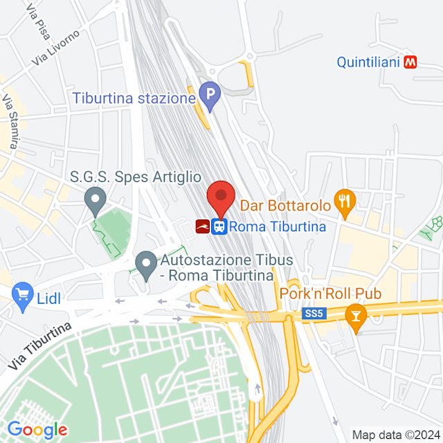 Stazione di Roma Tiburtina map